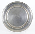 Providence Rhode Island pewter charger ca 1780