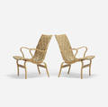 Bruno Mathsson   Eva chairs pair