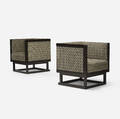 Josef Hoffmann   Cabinett lounge chairs pair