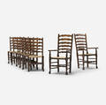 English   ladderback chairs set of eight