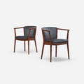 Nanna Ditzel attribution   armchairs pair