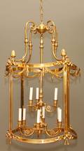 NINELIGHT BRASS FOYER LANTERN