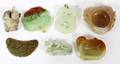 CHINESE JADE CARVINGS  BRUSH BOWLS SEVEN PIECES