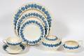 WEDGWOOD EMBOSSED QUEENS WARE DINNER SET