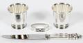 GEORG JENSEN STERLING KNIFE NAPKIN RING  URNS