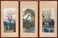 TOSHI YOSHIDA WOOD BLOCK PRINTS C1980 THREE