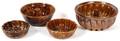 BENNINGTON POTTERY BUNDT PANS 4 PIECES
