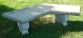 CEMENT GARDEN BENCHES PAIR