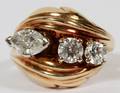 DIAMOND  14KT YELLOW GOLD RING