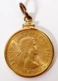 ELIZABETH II DEI GRATIA REGINA 1958 GOLD SOVEREIGN