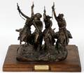 AFTER FREDERIC REMINGTON BRONZE SCULPTURE C1984