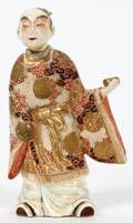 JAPANESE SATSUMA EARTHENWARE FIGURE