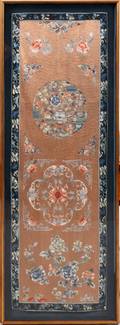 CHINESE EMBROIDERED SILK PANEL