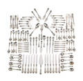 Gorham Melrose pattern sterling silver flatware service to include twelve dinner forks