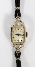HAMILTON GOLD  DIAMOND LADYS WRISTWATCH C 1940