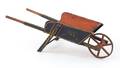 Childs painted pine wheelbarrow 19th c