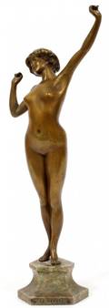 PAUL PHILIPPE GILT BRONZE SCULPTURE C 1920