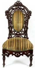 AFTER BELTER CARVED  LAMINATED ROSEWOOD CHAIR