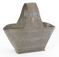 Punched tin wedding basket 19th c
