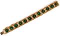 14KT YELLOW GOLD  JADE BRACELET