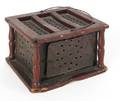 Punched tin footwarmer 19th c