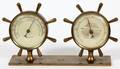 SWIFT  ANDERSON INC BRASS BAROMETERTHERMOMETER SET
