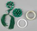 Two Chinese jade bangles