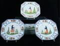 HB Quimper Faience Pottery Plates Set of Ten 10