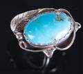 Christopher Tom Navajo Sterling  Turquoise Ring