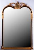 Friedman Brothers Gilt Beveled Mirror