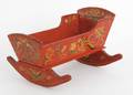 Pennsylvania painted poplar doll cradle