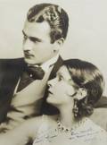 NORMA TALMADGE AND GILBERT ROLAND PHOTOGRAPH SIGNED TO HAROLD LLOYD