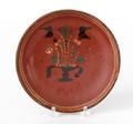 Redware plate 19th c