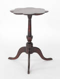 Connecticut Queen Anne cherry candlestand