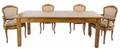 FRENCH PROVINCIAL STYLE DINING TABLE AND CHAIRS