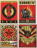 Shepard Fairey SUPPLY AND DEMAND suite of 4 2009