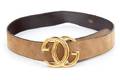 A Gucci Camel Suede Belt