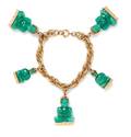 A Faux Jade Buddha Charm Bracelet