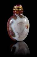 A Banded Agate Snuff Bottle