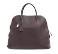 An Hermes Chocolat Bolide Web 45cm Handbag