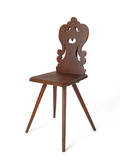 Moravian cherry peasant chair