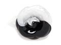 A Chanel Black and White Resin Brooch