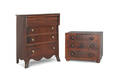 Two mahogany doll sized chests of drawers