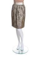 A Bill Blass Champagne Lace Skirt