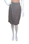A Ferragamo Multicolor Wool Tweed Skirt