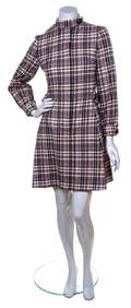 A Larry Aldridge Plaid Coat Dress