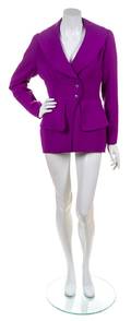 A Claude Montana Purple Wool Jacket