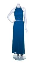 A Chloe Blue Halter Gown
