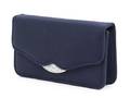 A Judith Leiber Navy Nylon Clutch