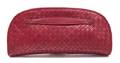 A Bottega Veneta Red Intrecciato Clutch
